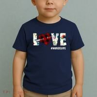 Love NurseLife Arrow Heart Toddler T-Shirt thumb 2