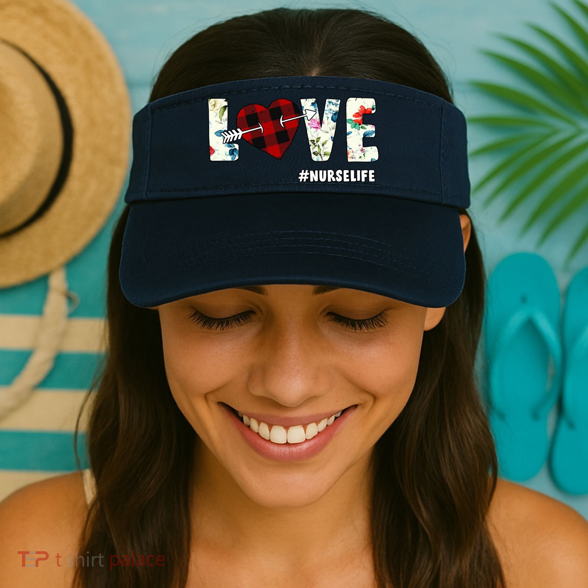 Love NurseLife Arrow Heart Visor