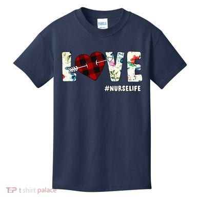 Love NurseLife Arrow Heart Kids T-Shirt
