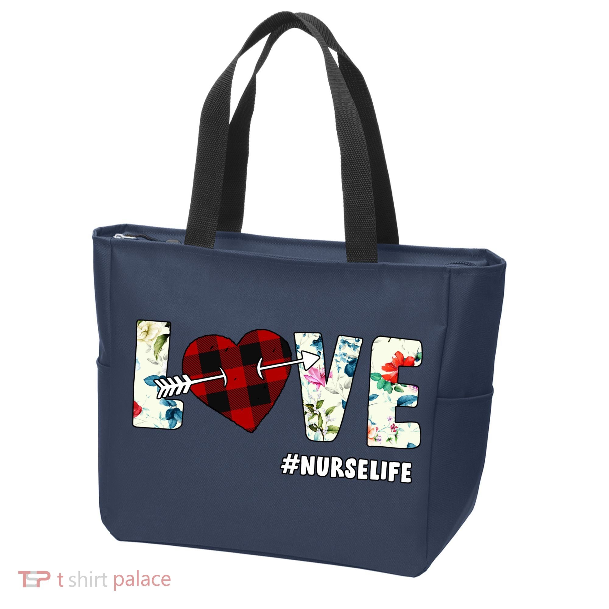 Love NurseLife Arrow Heart Tote Bag