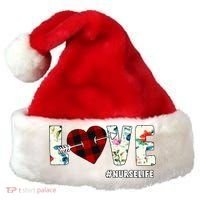 Love NurseLife Arrow Heart Santa Hat thumb 0