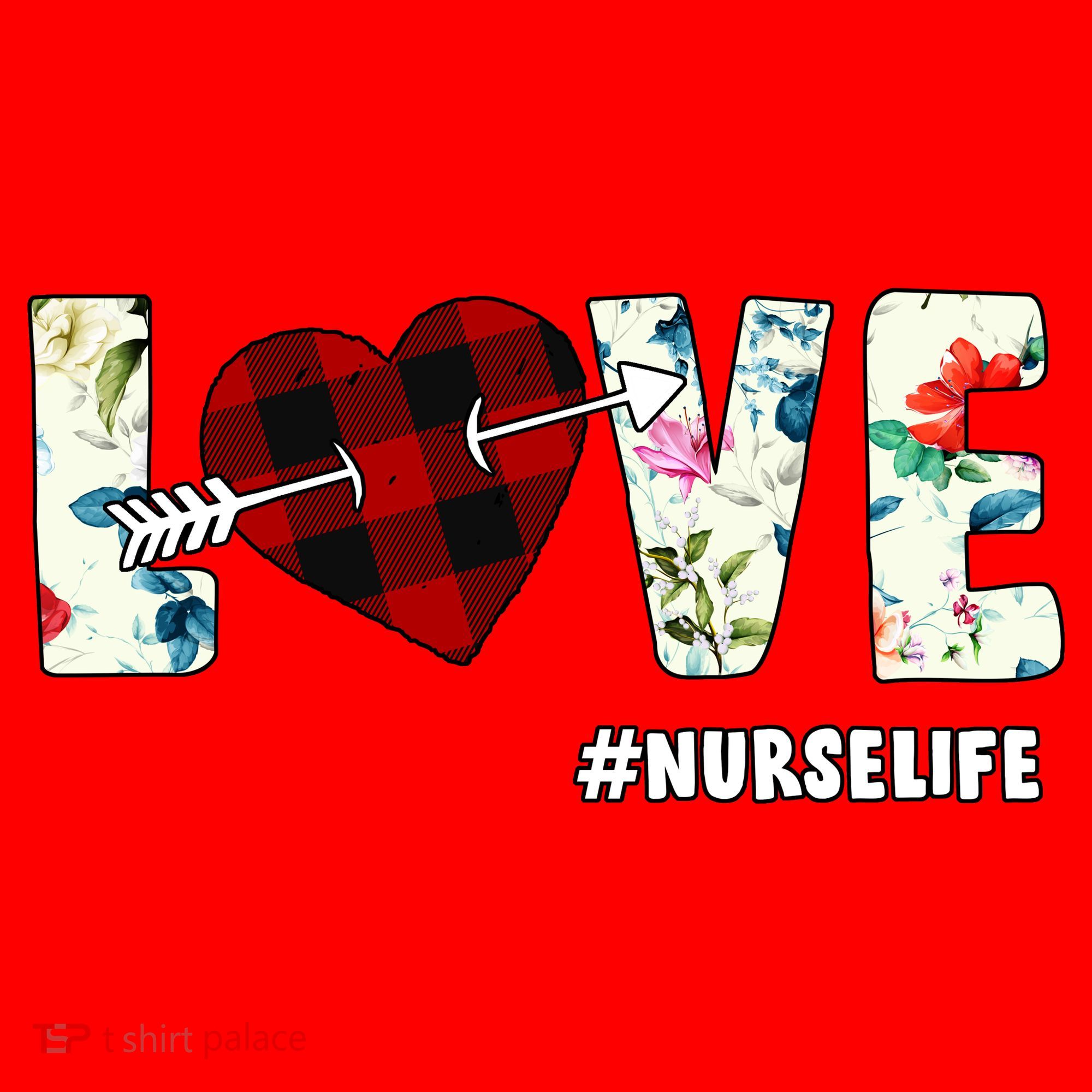 Love NurseLife Arrow Heart Santa Hat