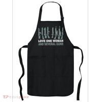 Love One Woman And Several Guns Apron thumb 0