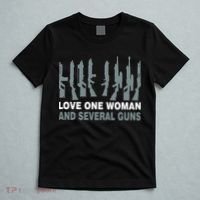 Love One Woman And Several Guns T-Shirt thumb 5
