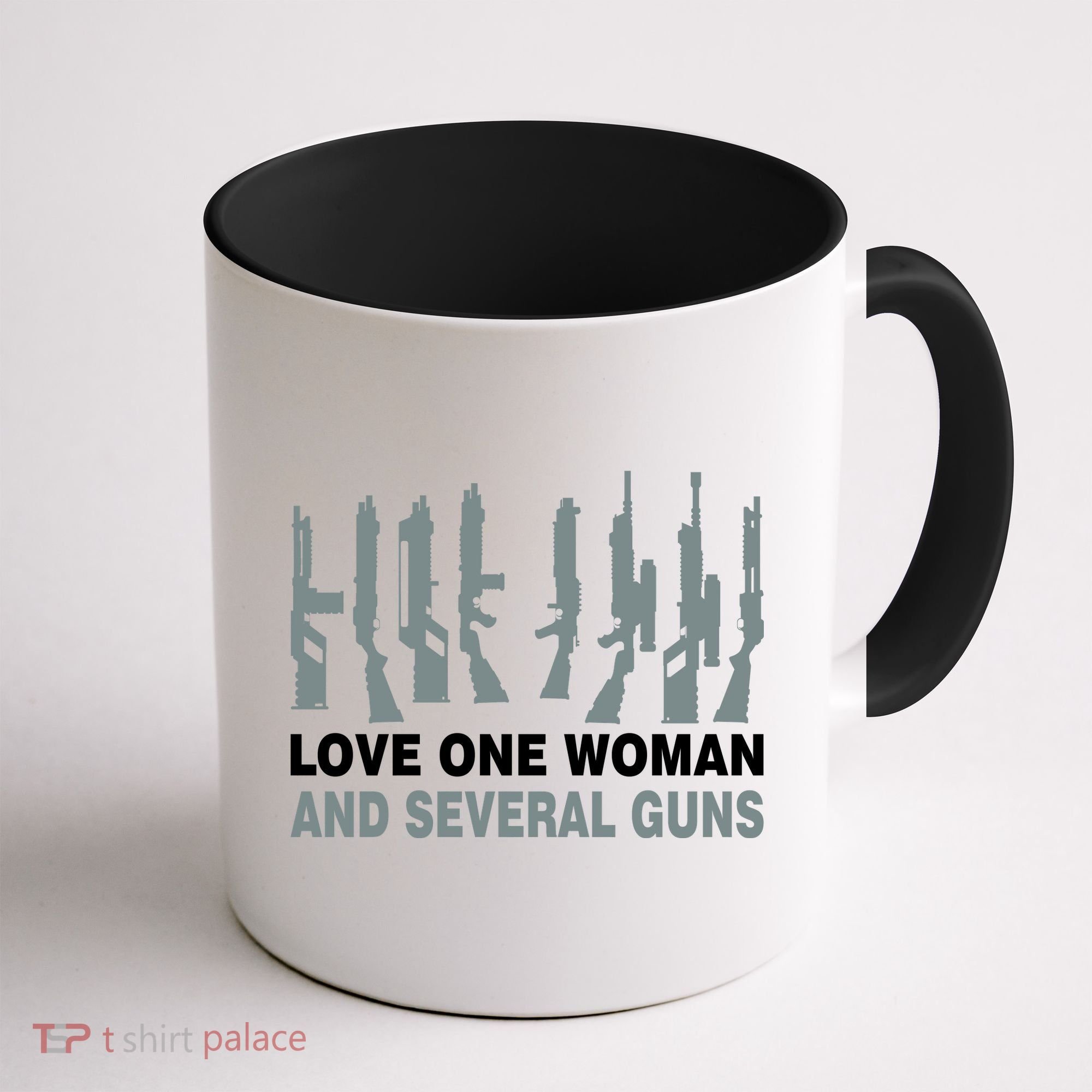 Love One Woman And Several Guns Coffee Mug