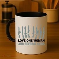 Love One Woman And Several Guns Coffee Mug thumb 4