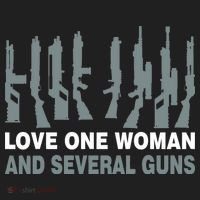 Love One Woman And Several Guns Tumbler thumb 3