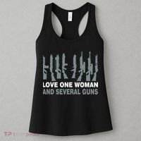 Love One Woman And Several Guns Women's Tank Top thumb 3