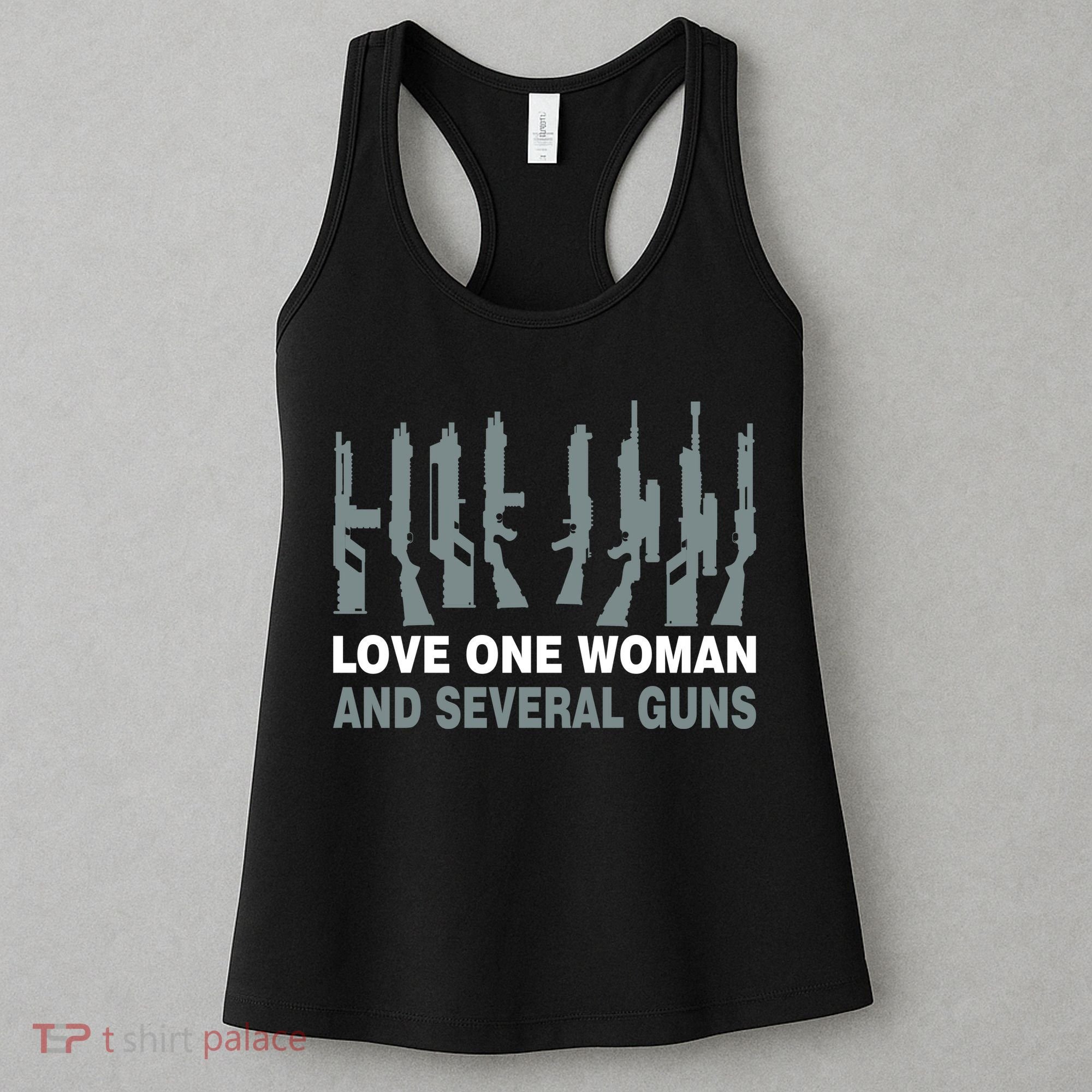 Love One Woman And Several Guns Women's Tank Top