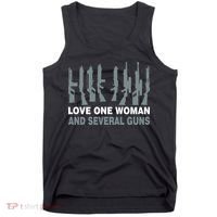 Love One Woman And Several Guns Tank Top thumb 0
