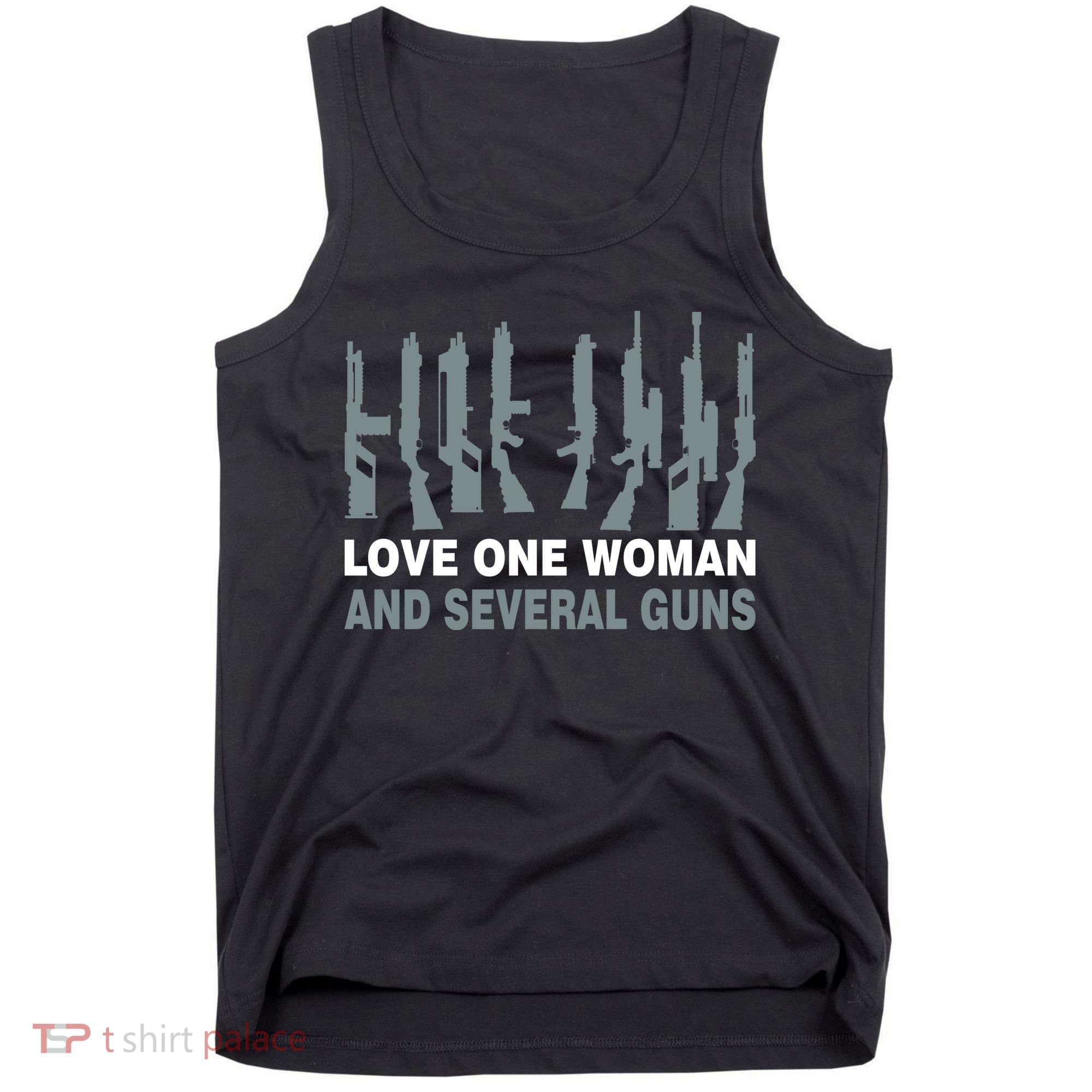 Love One Woman And Several Guns Tank Top