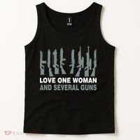 Love One Woman And Several Guns Tank Top thumb 2
