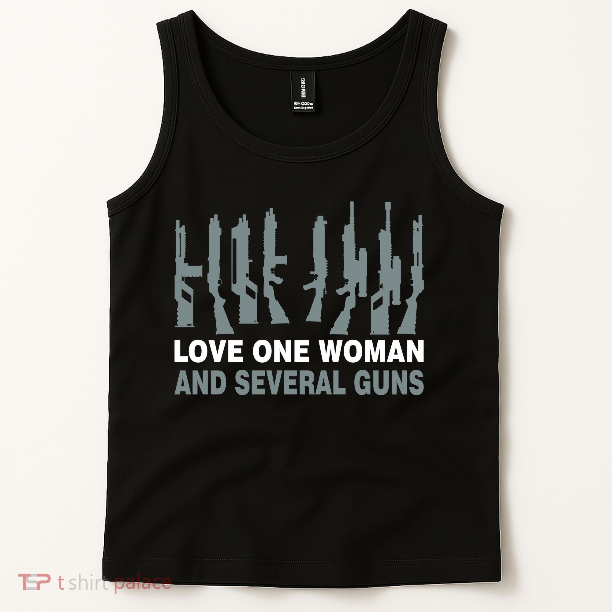 Love One Woman And Several Guns Tank Top