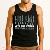 Love One Woman And Several Guns Tank Top thumb 3