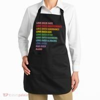 Love Over Hate Love Over Indifference  Apron thumb 2