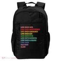 Love Over Hate Love Over Indifference  Backpack thumb 0