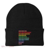 Love Over Hate Love Over Indifference  Beanie thumb 0