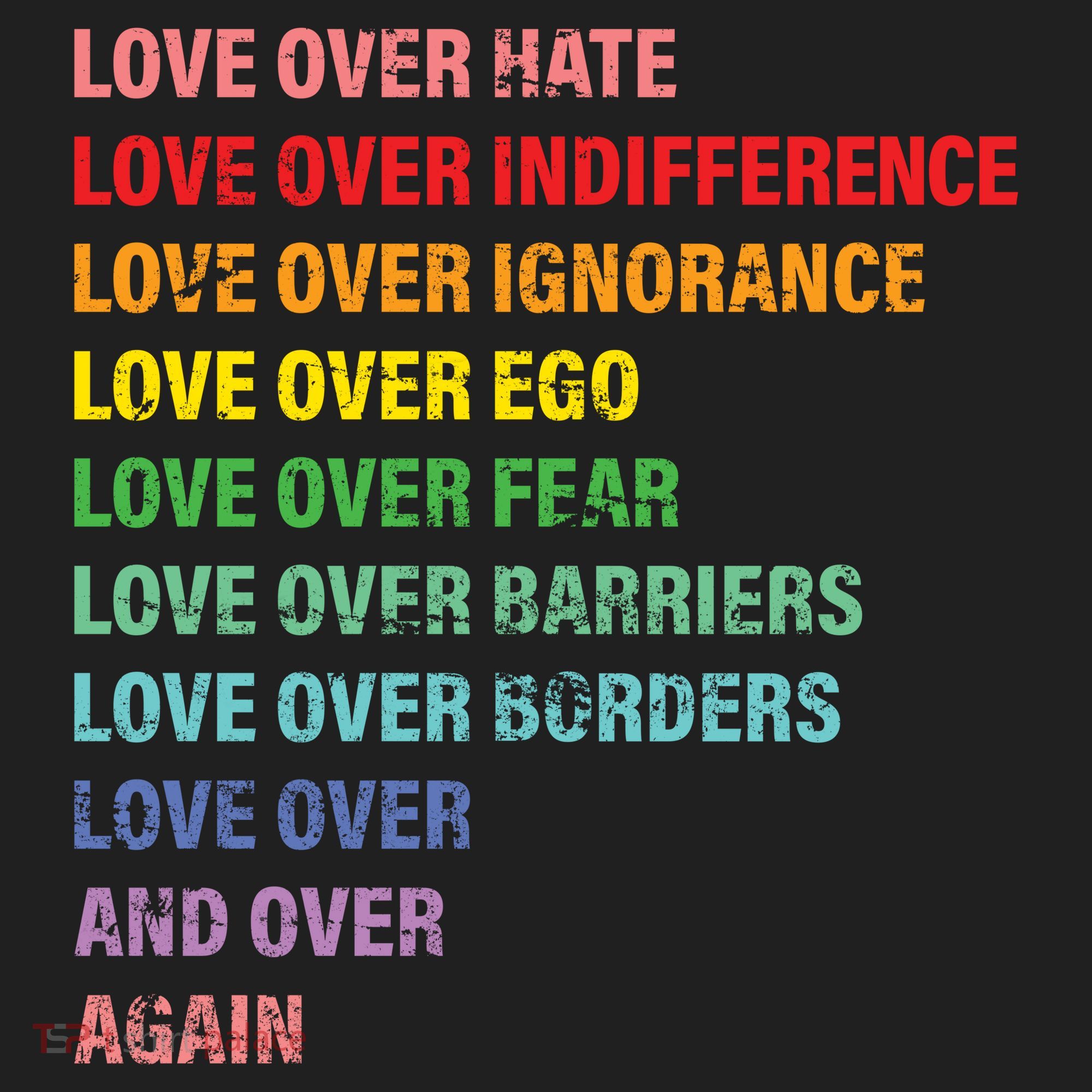 Love Over Hate Love Over Indifference  Beanie