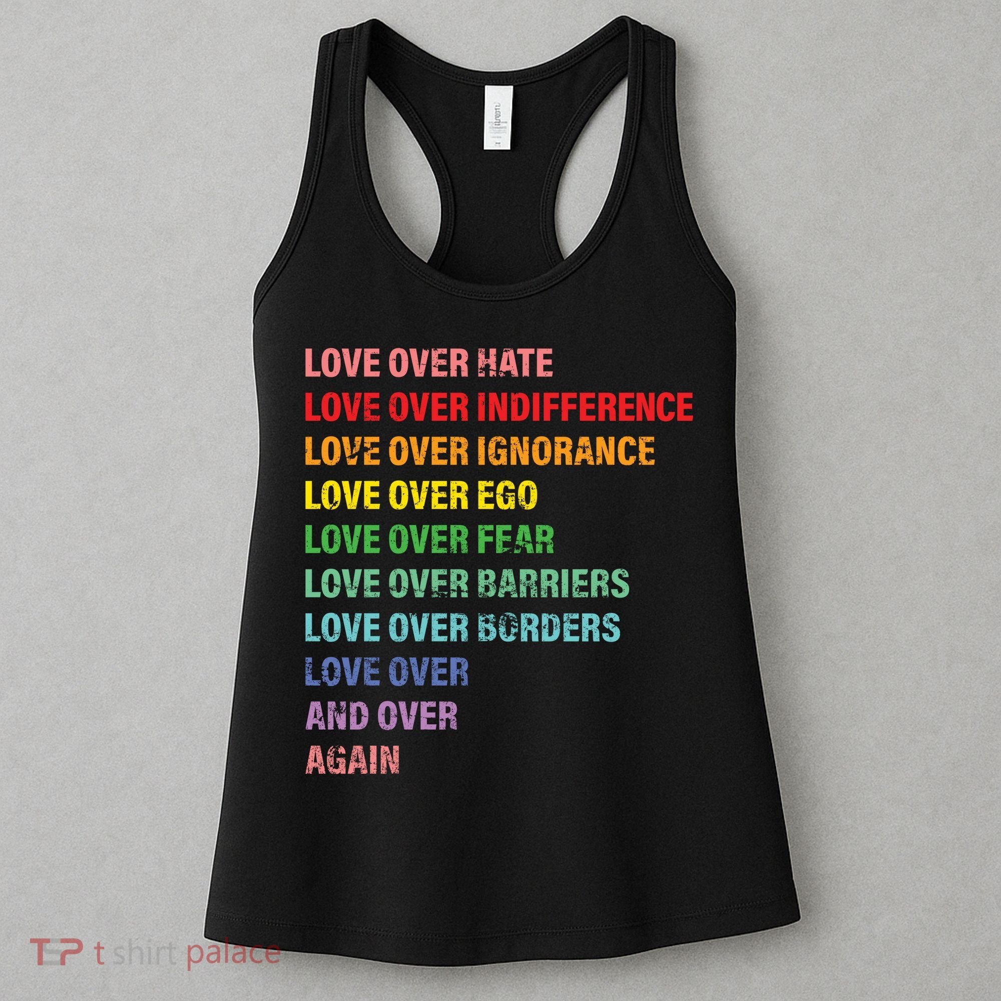 Love Over Hate Love Over Indifference  Women's Tank Top