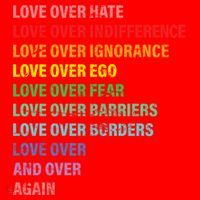 Love Over Hate Love Over Indifference  Santa Hat thumb 1