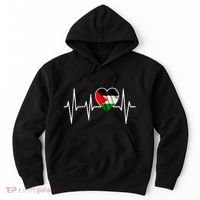 Love Pakistan Flag Heartbeat Pulse Hoodie thumb 0
