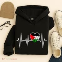 Love Pakistan Flag Heartbeat Pulse Hoodie thumb 4
