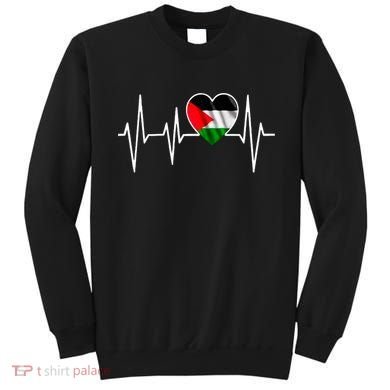 Love Pakistan Flag Heartbeat Pulse Sweatshirt