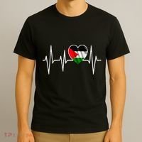 Love Pakistan Flag Heartbeat Pulse T-Shirt thumb 3