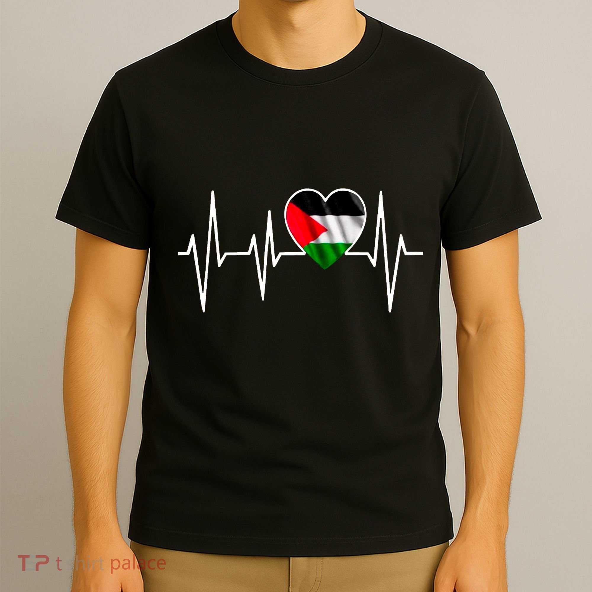 Love Pakistan Flag Heartbeat Pulse T-Shirt