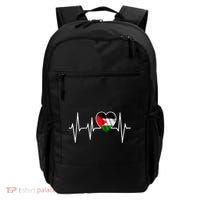 Love Pakistan Flag Heartbeat Pulse Backpack thumb 0