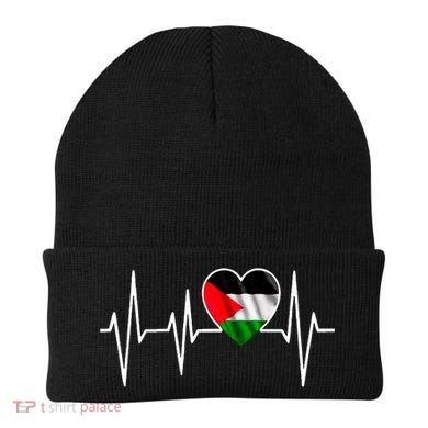 Love Pakistan Flag Heartbeat Pulse Beanie