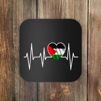 Love Pakistan Flag Heartbeat Pulse Coaster thumb 0