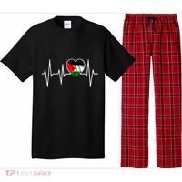 Love Pakistan Flag Heartbeat Pulse Pajama Set thumb 0