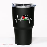 Love Pakistan Flag Heartbeat Pulse Tumbler thumb 0