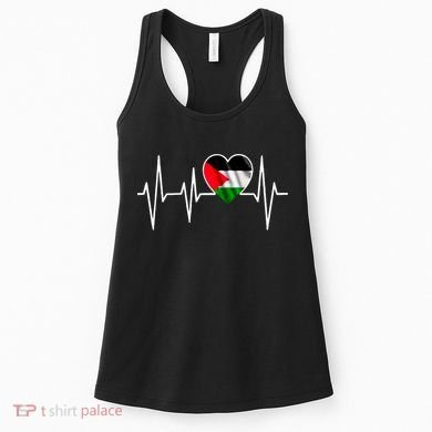 Love Pakistan Flag Heartbeat Pulse Women's Tank Top