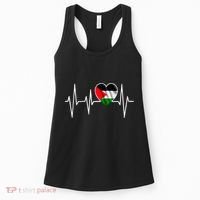 Love Pakistan Flag Heartbeat Pulse Women's Tank Top thumb 0