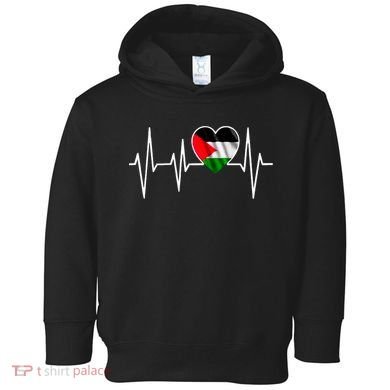 Love Pakistan Flag Heartbeat Pulse Toddler Hoodie