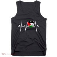 Love Pakistan Flag Heartbeat Pulse Tank Top thumb 0