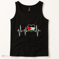 Love Pakistan Flag Heartbeat Pulse Tank Top thumb 2
