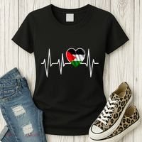 Love Pakistan Flag Heartbeat Pulse Women's T-Shirt thumb 3