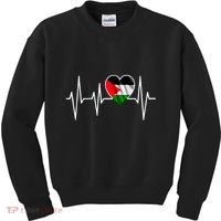 Love Pakistan Flag Heartbeat Pulse Kids Sweatshirt thumb 0
