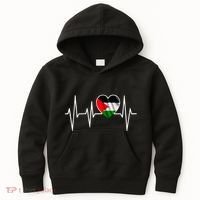 Love Pakistan Flag Heartbeat Pulse Kids Hoodie thumb 0
