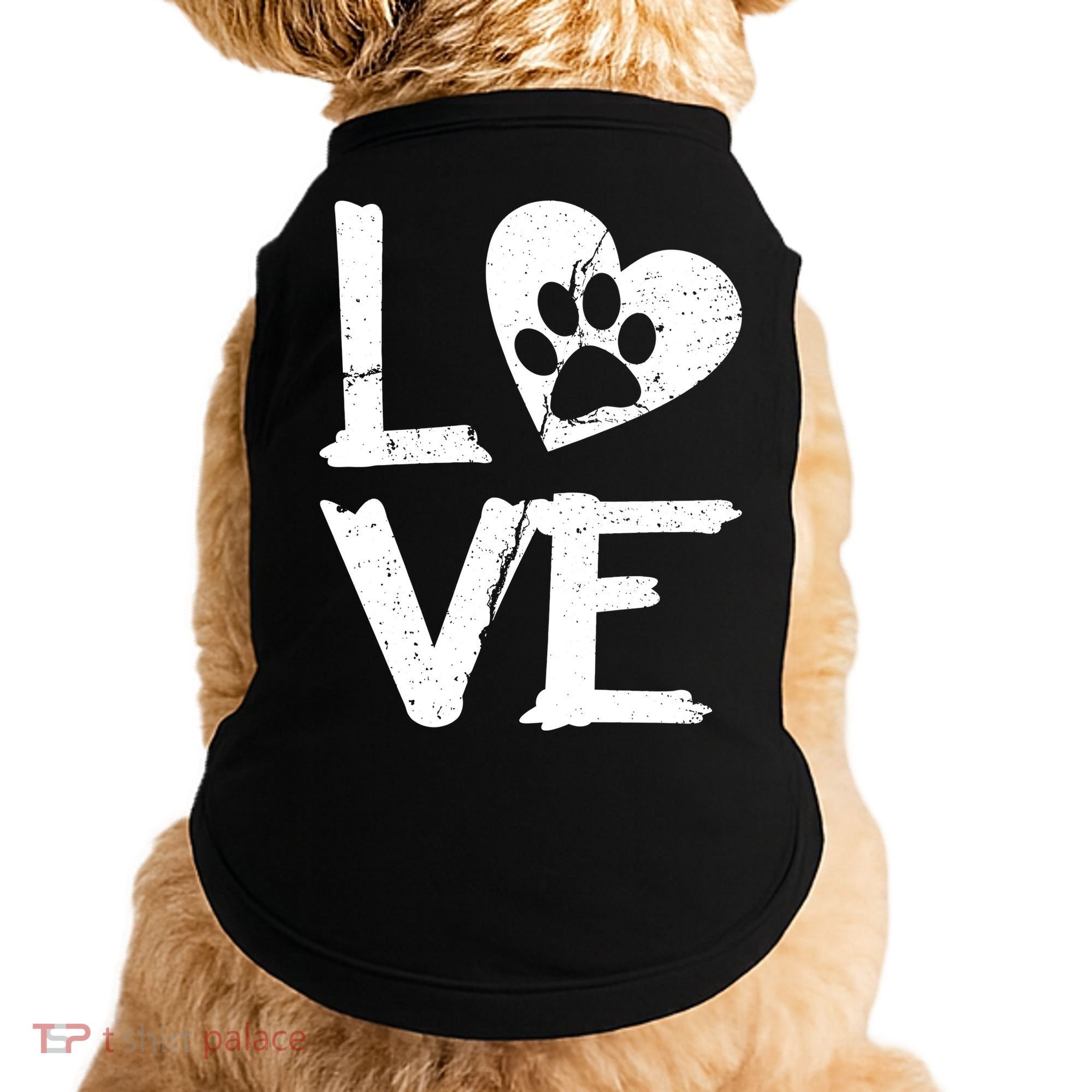 Love Paw In Heart Doggie Tank