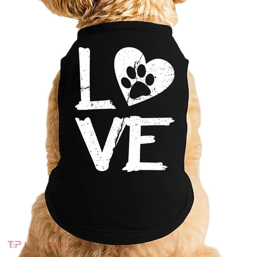 Love Paw In Heart Doggie Tank