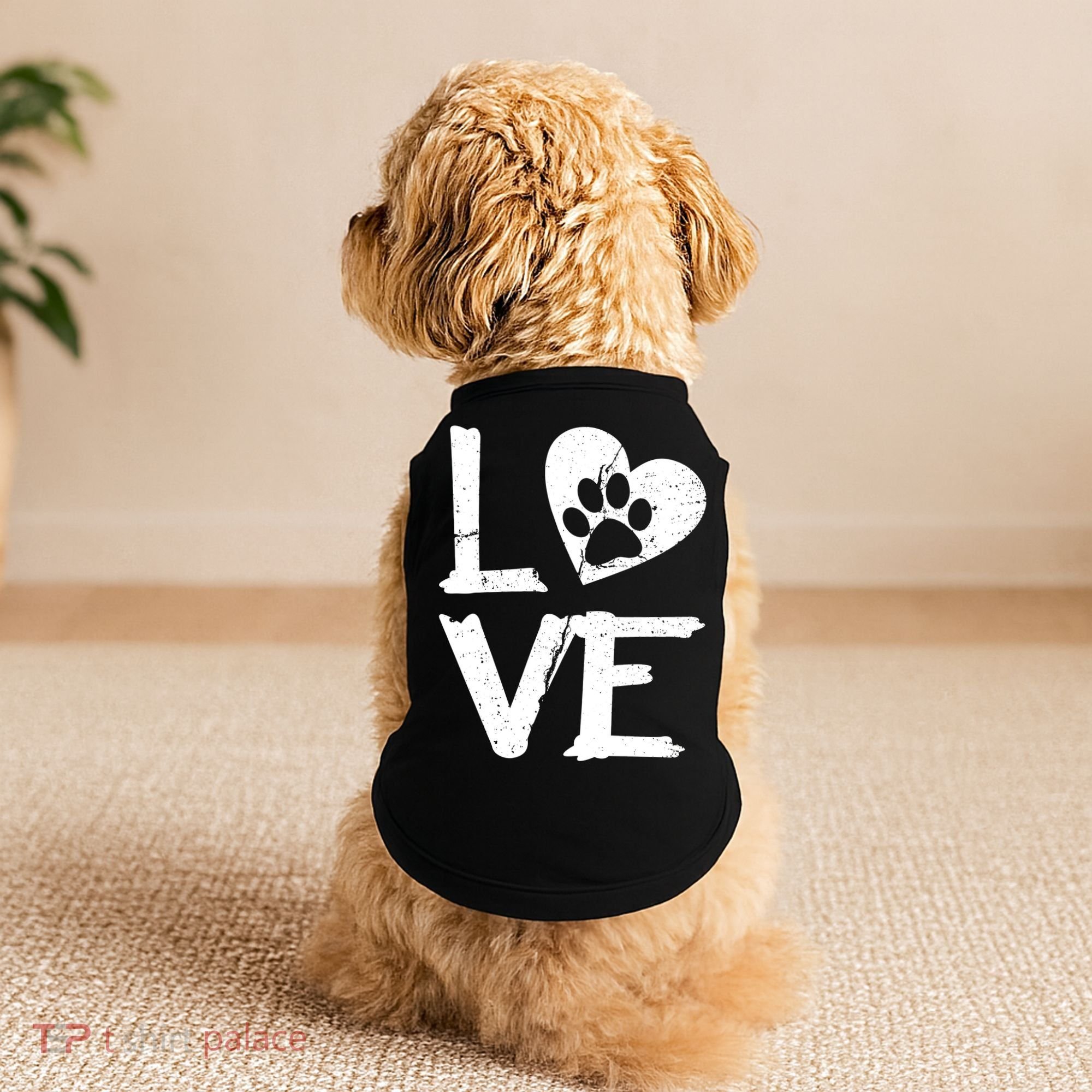 Love Paw In Heart Doggie Tank