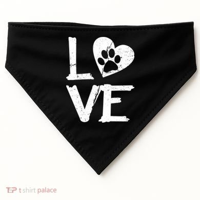 Love Paw In Heart USA-Made Doggie Bandana