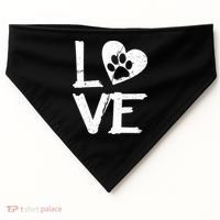 Love Paw In Heart USA-Made Doggie Bandana thumb 0