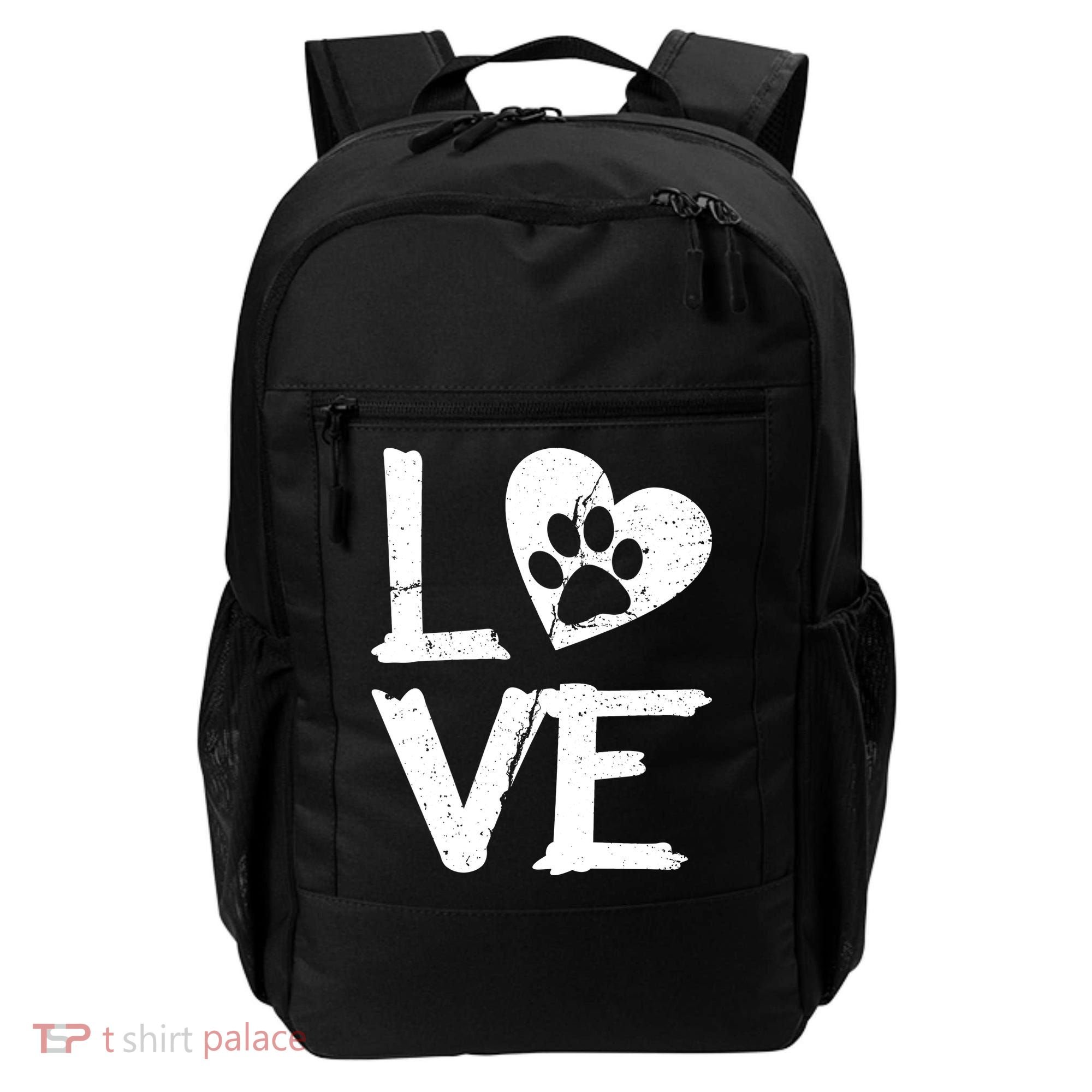 Love Paw In Heart Backpack