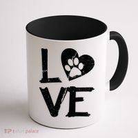 Love Paw In Heart Coffee Mug thumb 1