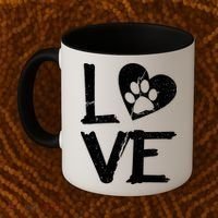 Love Paw In Heart Coffee Mug thumb 2